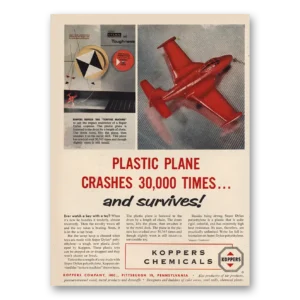 1955 Koppers Print Ad | Plastic Plane Crashes