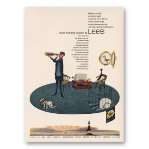 1955 Lees Carpet Print Ad | Wherever You Dwell