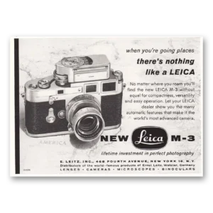 1955 Leica Cameras Print Ad | Going Places