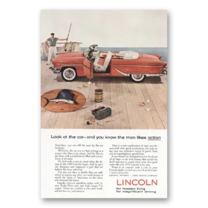 1955 Lincoln Convertible Print Ad | Car You Know