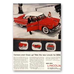 1955 Lincoln Capri Print Ad | One Close Up