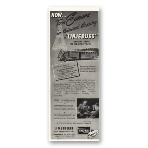 1948 Linjebuss Print Ad | Tour Europe