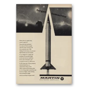 1955 Martin Aircraft Print Ad | Target Tomorrow