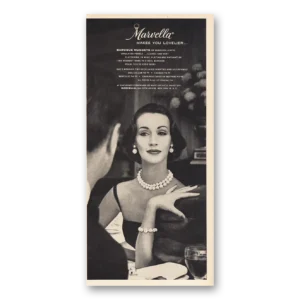 1955 Marvella Jewelry Print Ad | Makes You  Lovelier