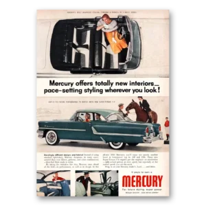 1955 Mercury Print Ad | Totally New Interiors