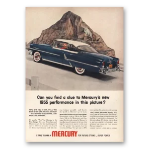 1955 Mercury Print Ad | Find Clue