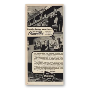1955 Milwaukee Road Print Ad | Olympian Hiawatha