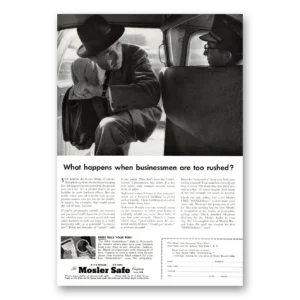 1955 Mosler Safe Print Ad | Businessmen