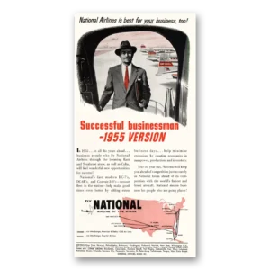 1955 National Airlines Print Ad | Successful
