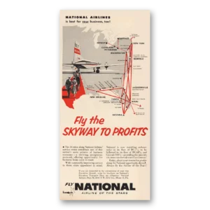 1955 National Airlines Print Ad | Fly The Skyway