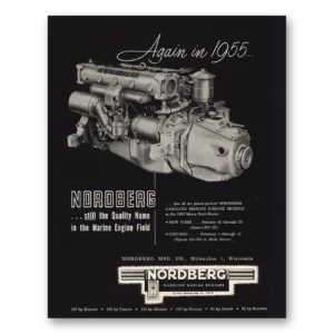 1955 Nordberg Print Ad | Marine Engines