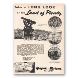 1955 Norfolk and Western Railway Print Ad | Long Look