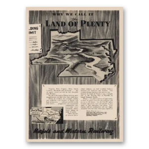 1955 Norfolk and Western Railway Print Ad | Land Of Plenty