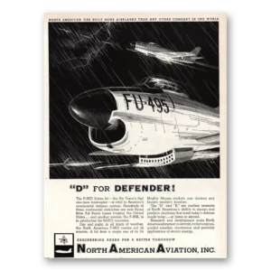 1955 North American Aviation Print Ad | Defender