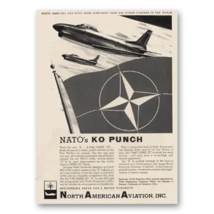 1955 North American Aviation Print Ad | Nato Ko Punch