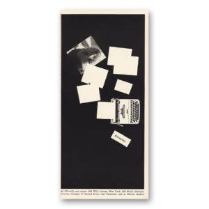 1955 Olivetti Typewriter Print Ad | Stores Chicago San Francisco