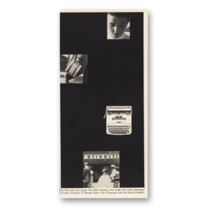 1955 Olivetti Typewriter Print Ad | Area Stores