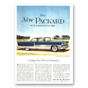 1955 Packard Patrician Print Ad | Level Ride