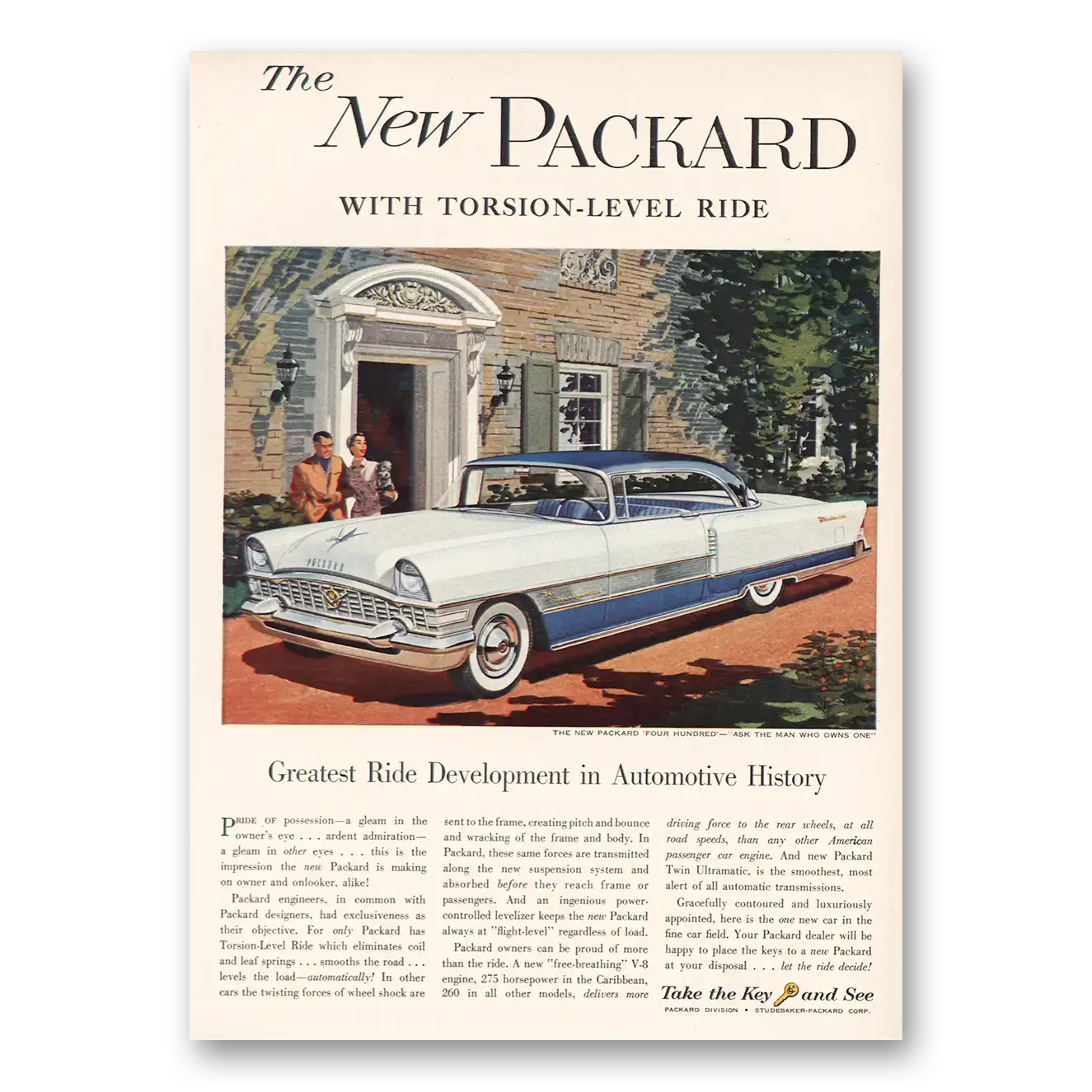 1955 Packard Print Ad | Torsion Level Ride
