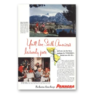 1955 Panagra Airlines Print Ad | Hotel Llao
