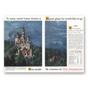1955 Pan Am Print Ad | Mans Heart