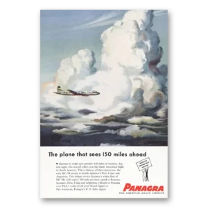 1955 Panagra Airlines Print Ad | 150 Mile