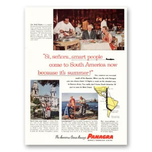 1955 Panagra Airlines Print Ad | Si Senora