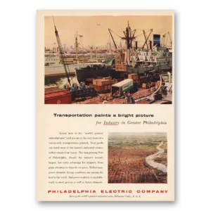 1955 Philadelphia Electric Print Ad | Paints Bright Picture