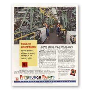 1955 Pittsburgh Paints Print Ad | Color Dynamics