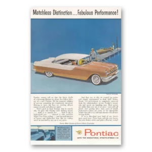 1955 Pontiac Catalina Print Ad | Matchless Distinction