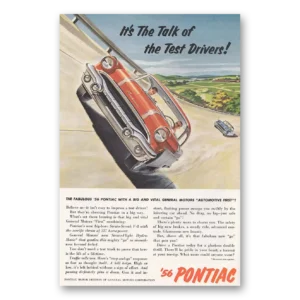 1955 Pontiac Strato Streak Print Ad | Talk Test Drivers