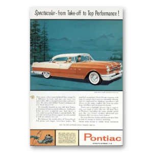 1955 Pontiac Star Chief Custom Catalina Print Ad | Spectacular