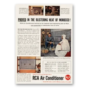 1955 RCA Air Conditioner Print Ad | Morocco