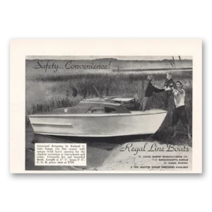 1955 Regal Line Boats Print Ad | St Cloud
