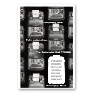 1955 Remington Rand Printing Calculator Print Ad | Calculator Prints