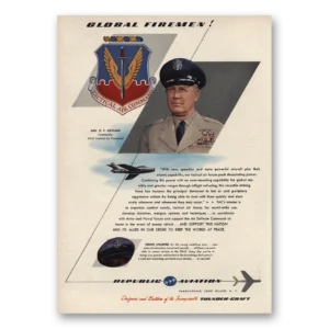 1955 Republic Aviation Print Ad | Global Firemen
