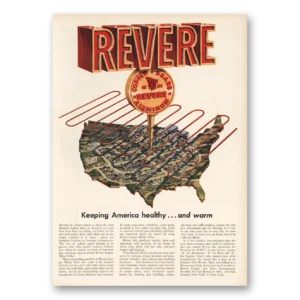1955 Revere Copper + Brass Print Ad | America