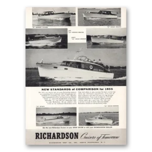 1955 Richardson Boats Print Ad | Express Sedan