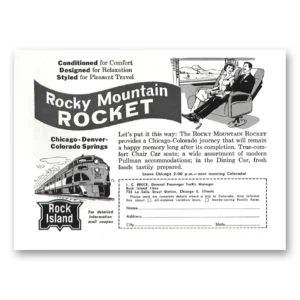 1955 Rock Island Lines Print Ad | Rocky Mountain