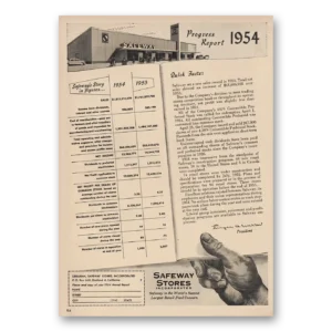 1955 Safeway Stores Print Ad | Progress Report