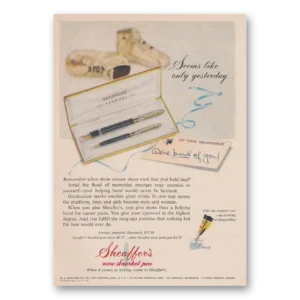 1955 Sheaffers Snorkel Pen Print Ad | Only Yesterday