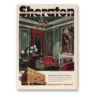 1955 Sheraton Hotels Print Ad | San Francisco