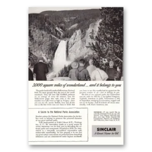 1955 Sinclair Print Ad | National Parks