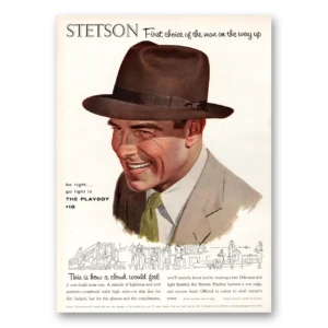 1955 Stetson Hats Print Ad | Playboy