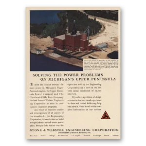 1955 Stone & Webster Print Ad | Michigan