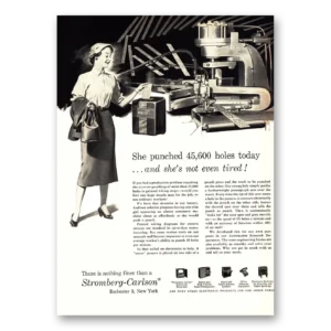 1955 Stromberg Carlson Print Ad | She Punched
