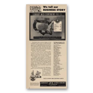 1955 Sunray Mid Continent Oil Print Ad | Business Story