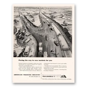 1955 Trailmobile Print Ad | Paving Way