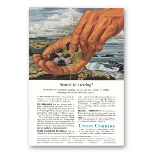 1955 Union Carbide Print Ad | Search Exciting