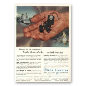 1955 Union Carbide Print Ad | Little Black Blocks